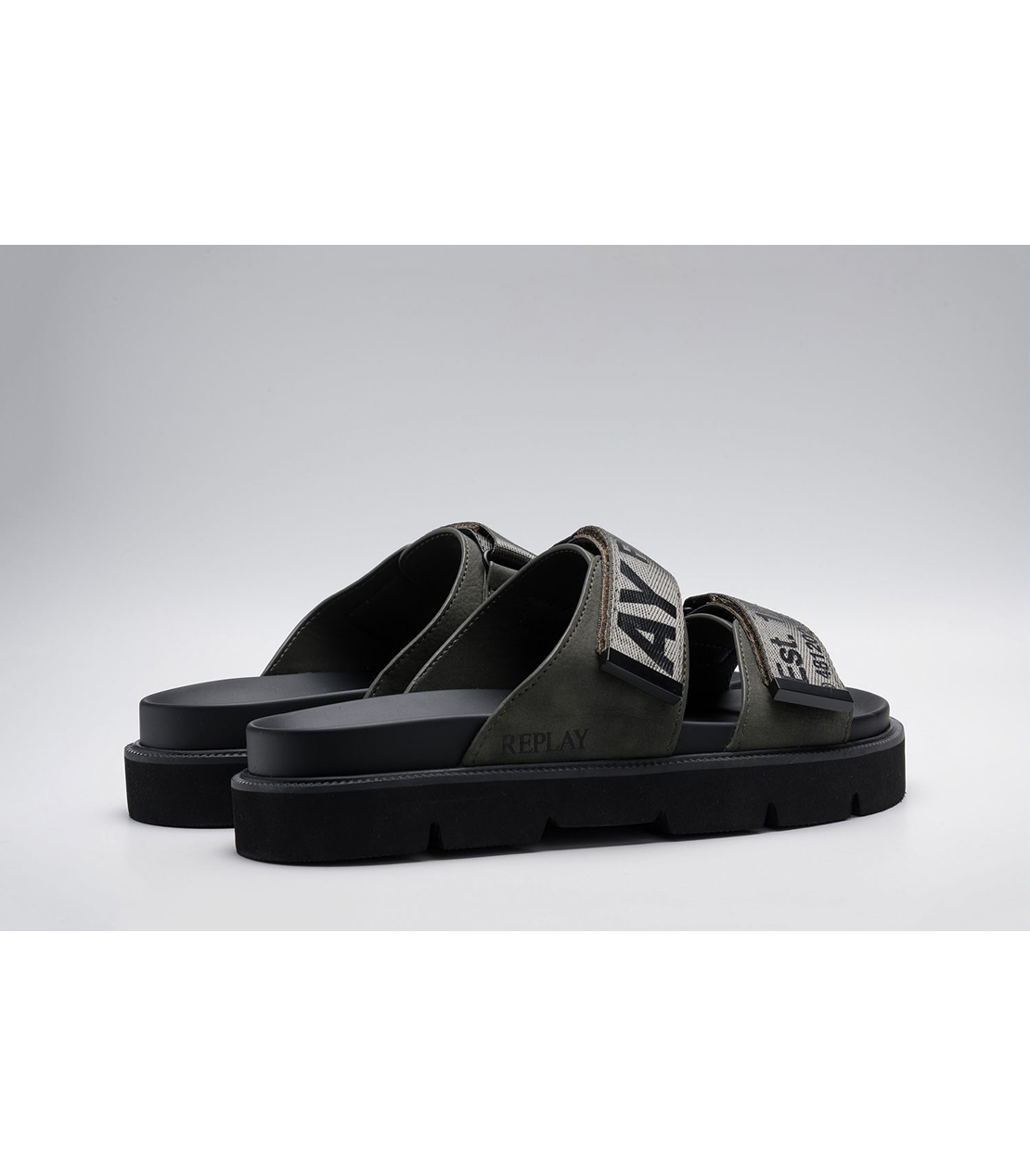 ロゴバンドフラットソールサンダル 詳細画像 ダークグレー 2